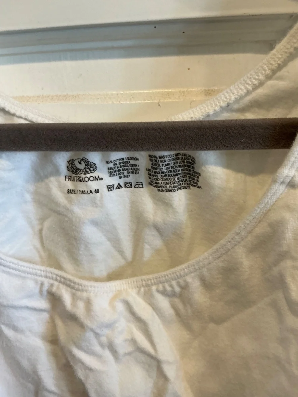 Fruit of the loom pullover bra!  Plus size 46
